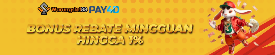 BONUS REBATE MINGGUAN 1% HANYA DI WARUNGSLOT88